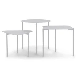 Spinder Design Bijzettafel Do-Re-Mi Set van 3 Grijs