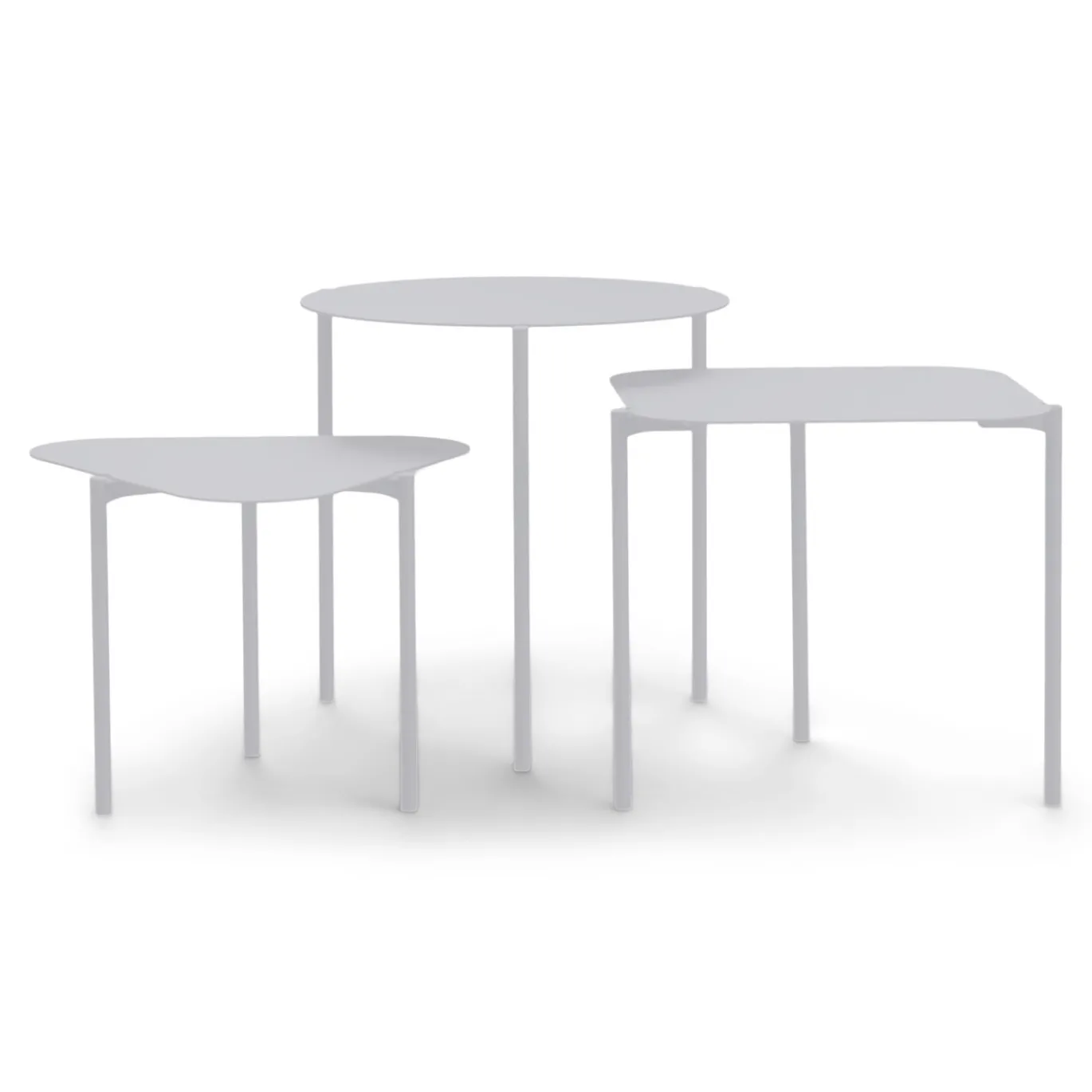 Spinder Design Bijzettafel Do-Re-Mi Set van 3 Grijs