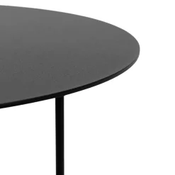 Spinder Design Bijzettafel Mira Low Zwart Ø40cm