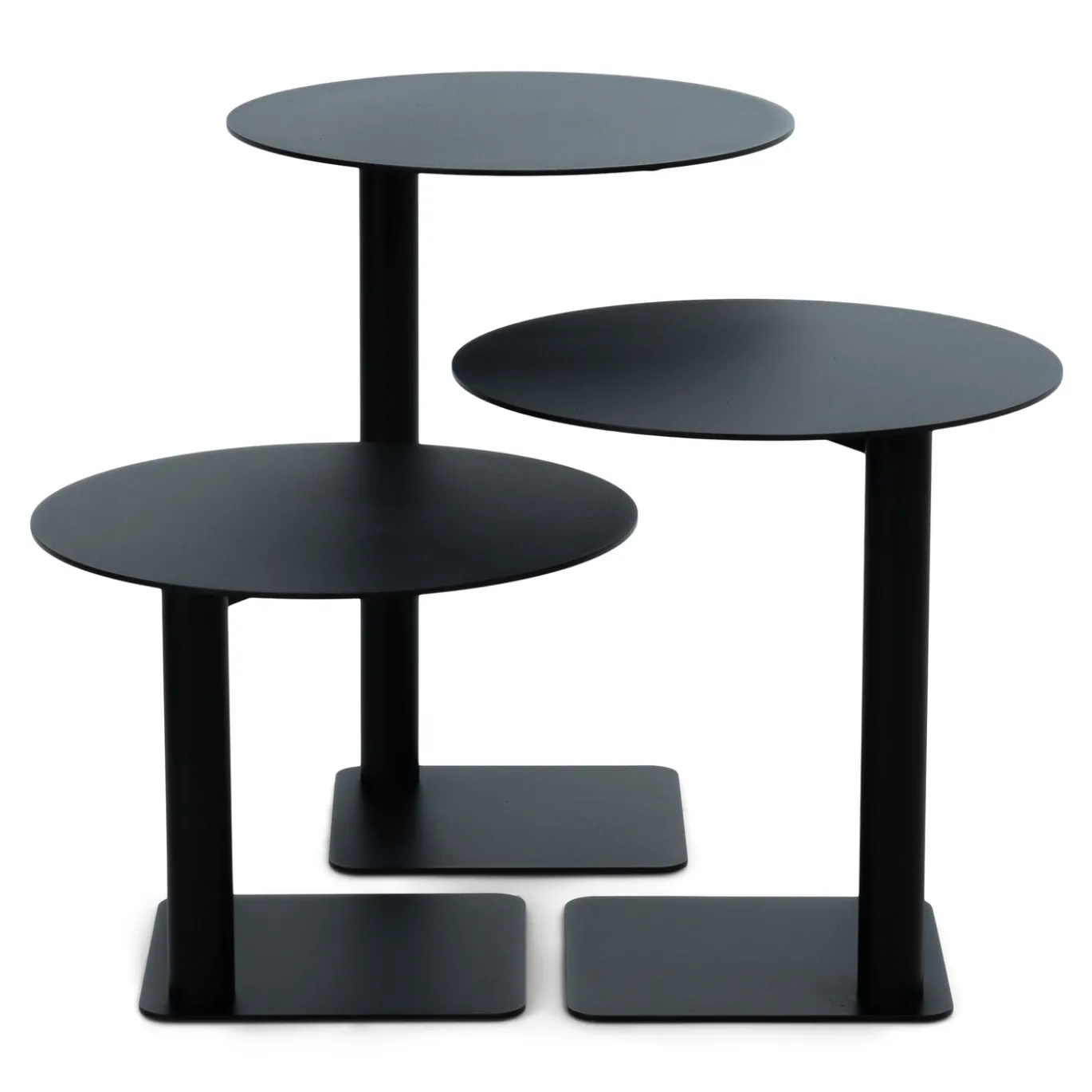 Spinder Design Bijzettafel Sunny High Zwart Ø40cm
