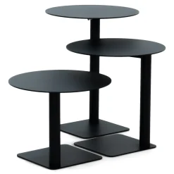 Spinder Design Bijzettafel Sunny High Zwart Ø40cm