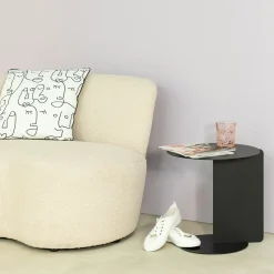 Spinder Design Bijzettafel Salsa Staal Zwart Ø40cm