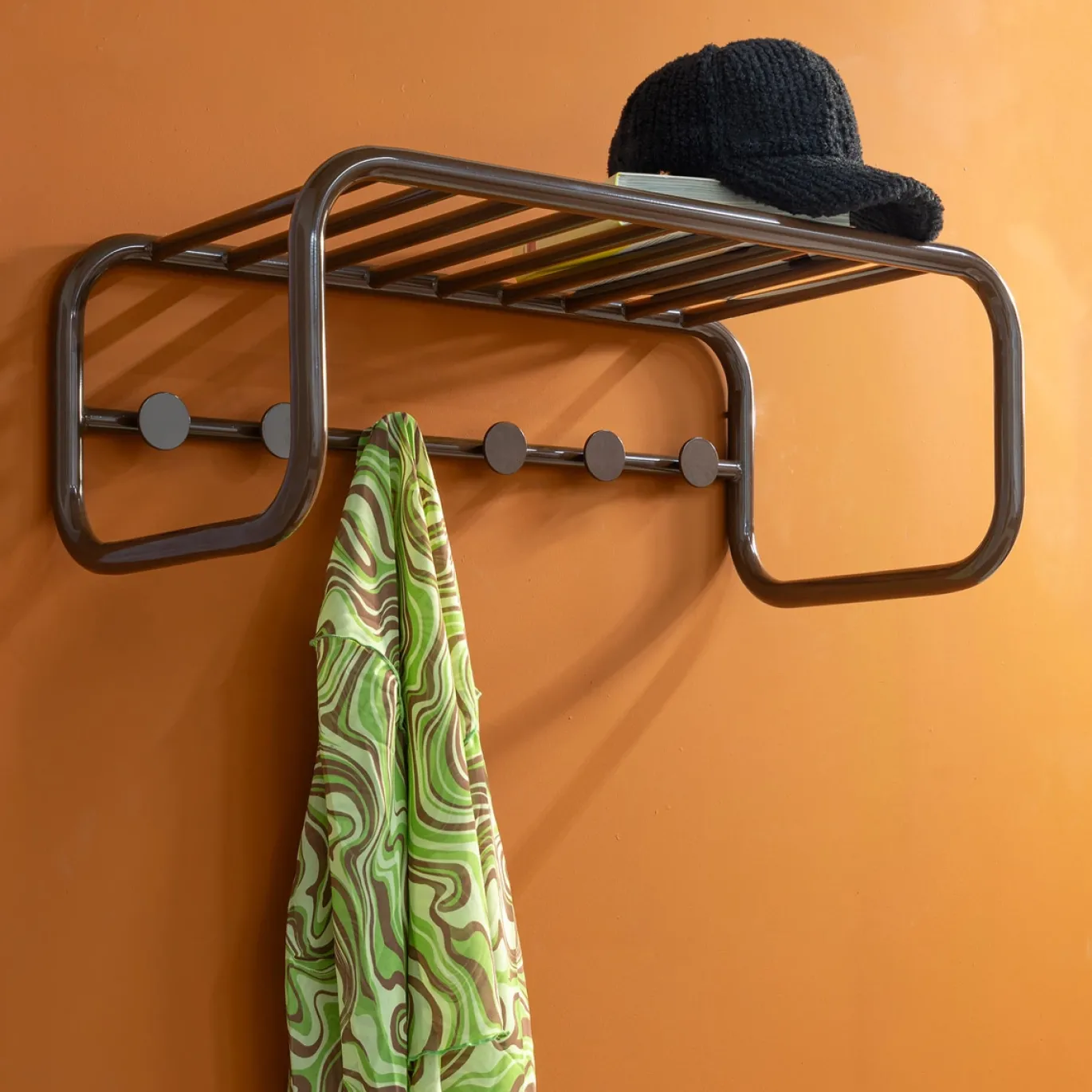 Spinder Design Kapstok Retro Chocolade Bruin
