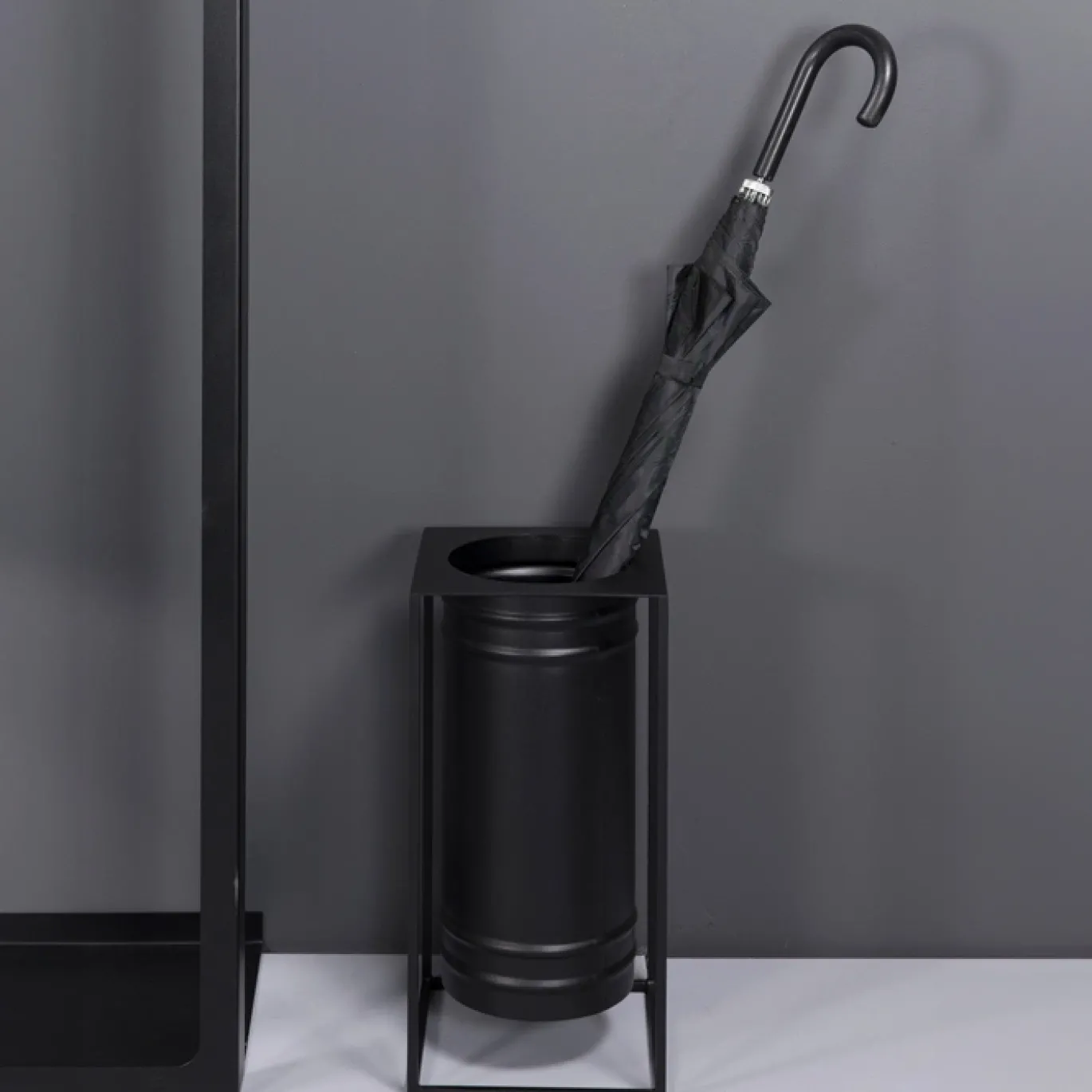Spinder Design Parapluhouder Drip Staal Zwart