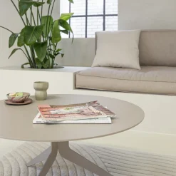 Spinder Design Salontafel Daley Silky Taupe Ø80cm