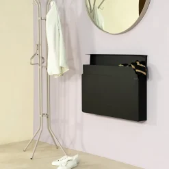 Spinder Design Schoenenkast Luigi Staal Zwart