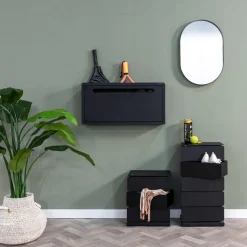 Spinder Design Schoenenkast Sportiva Staal Zwart