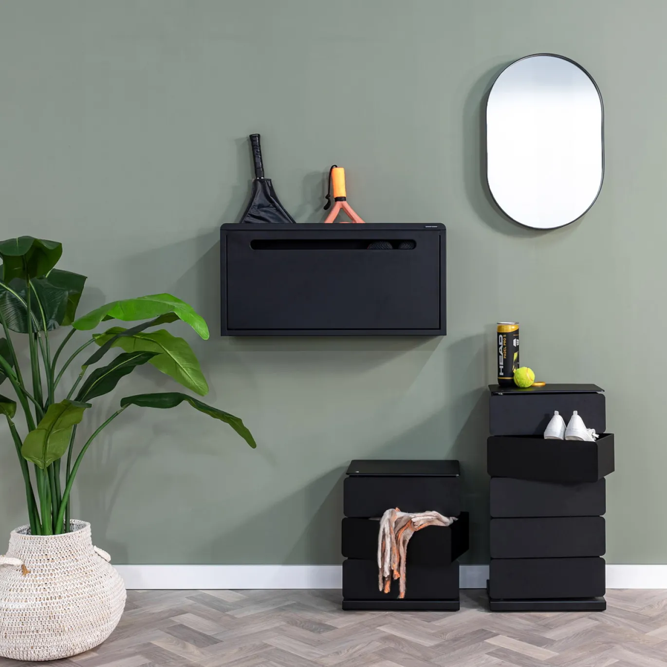 Spinder Design Schoenenkast Sportiva Staal Zwart