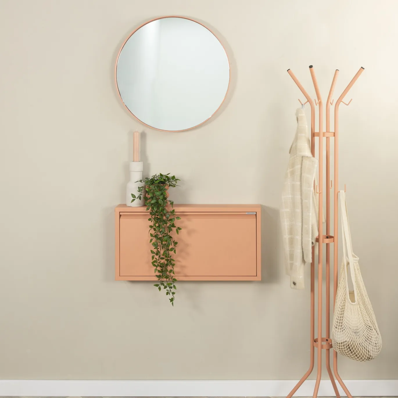 Spinder Design Schoenenkast Billy 1 Clay Terra 75x37,5cm
