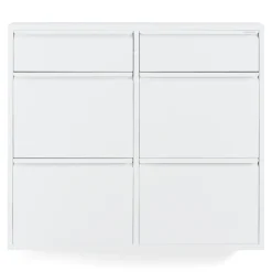Spinder Design Schoenenkast Billy 6 Wit 98x86cm