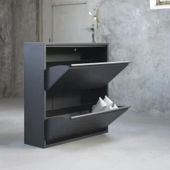 Spinder Design Schoenenkast Billy 2 Zwart