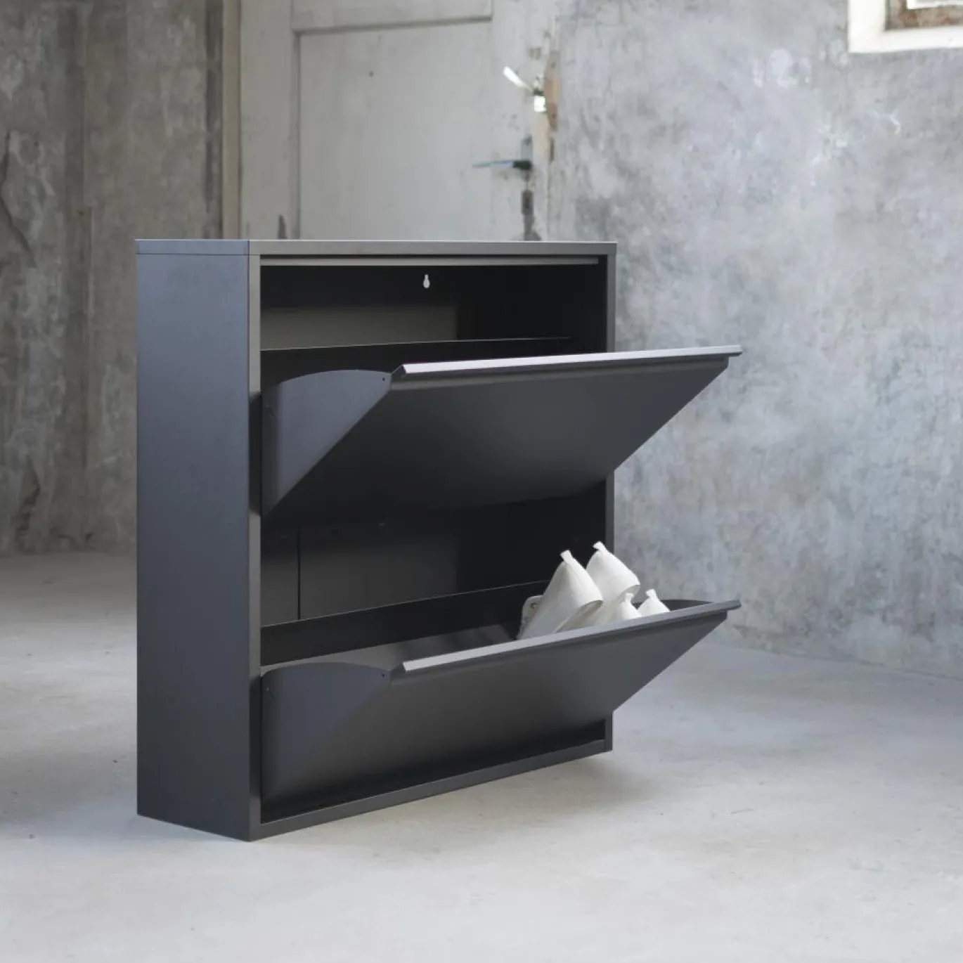 Spinder Design Schoenenkast Billy 2 Zwart