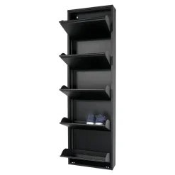Spinder Design Schoenenkast Billy 5 Zwart