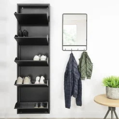 Spinder Design Schoenenkast Billy 5 Zwart