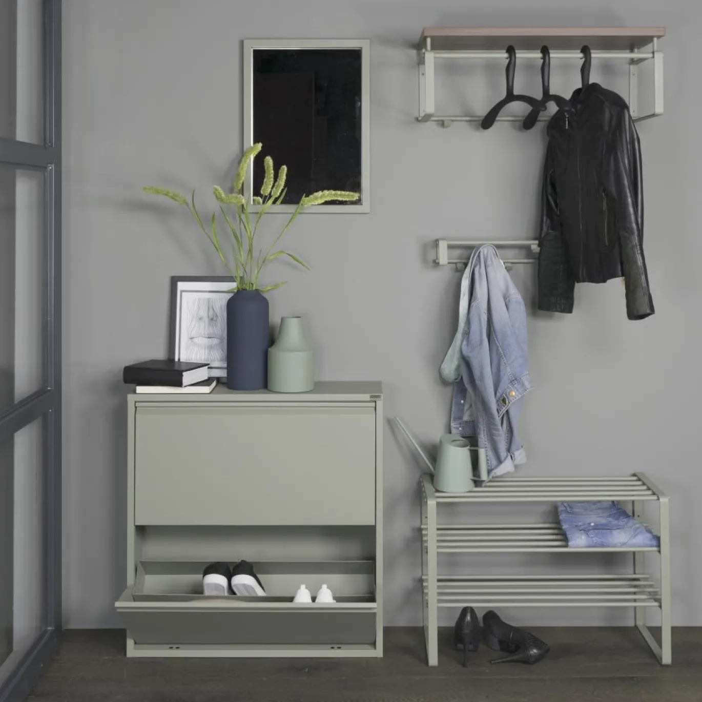 Spinder Design Schoenenkast Billy 2 Groen