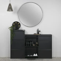 Spinder Design Schoenenkast Billy 6 Zwart