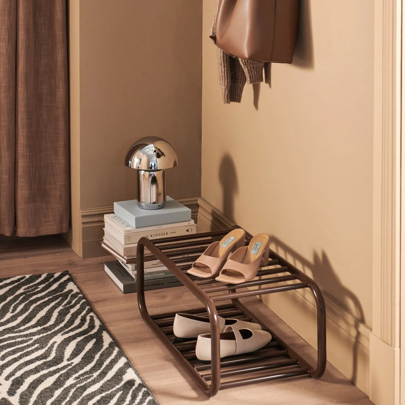Spinder Design Schoenenrek Retro Chocolade Bruin