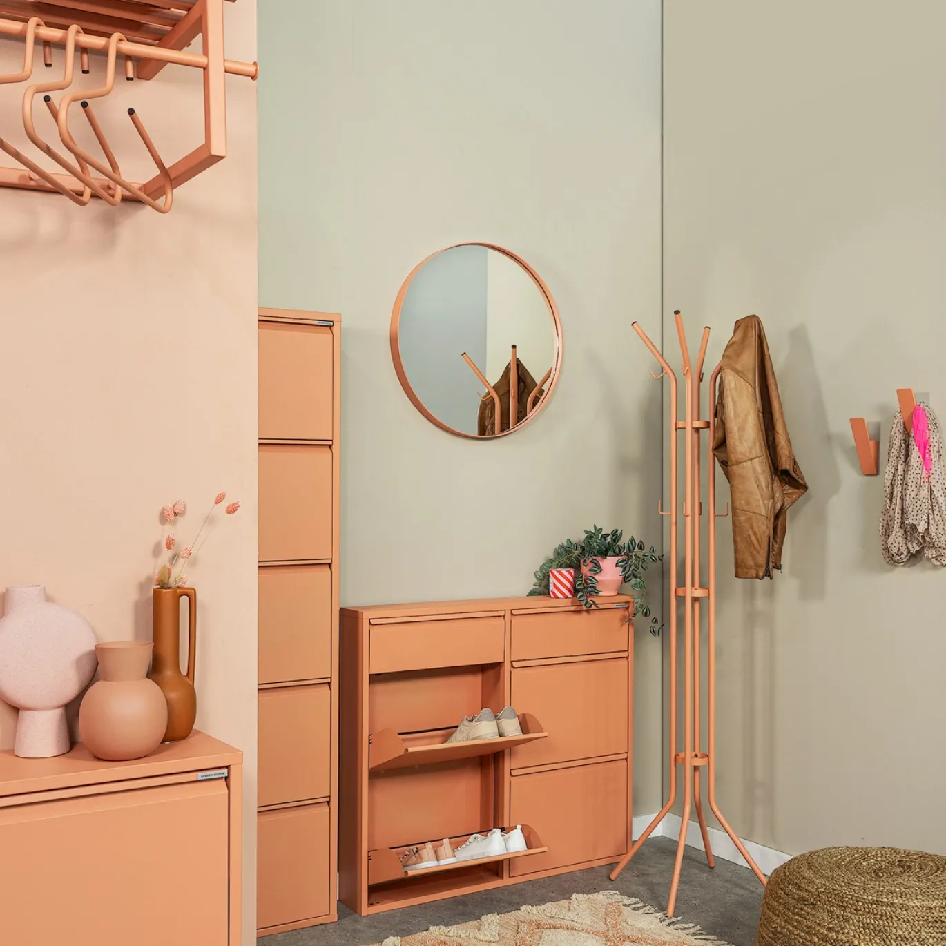 Spinder Design Staande Kapstok Jessy Clay Terra