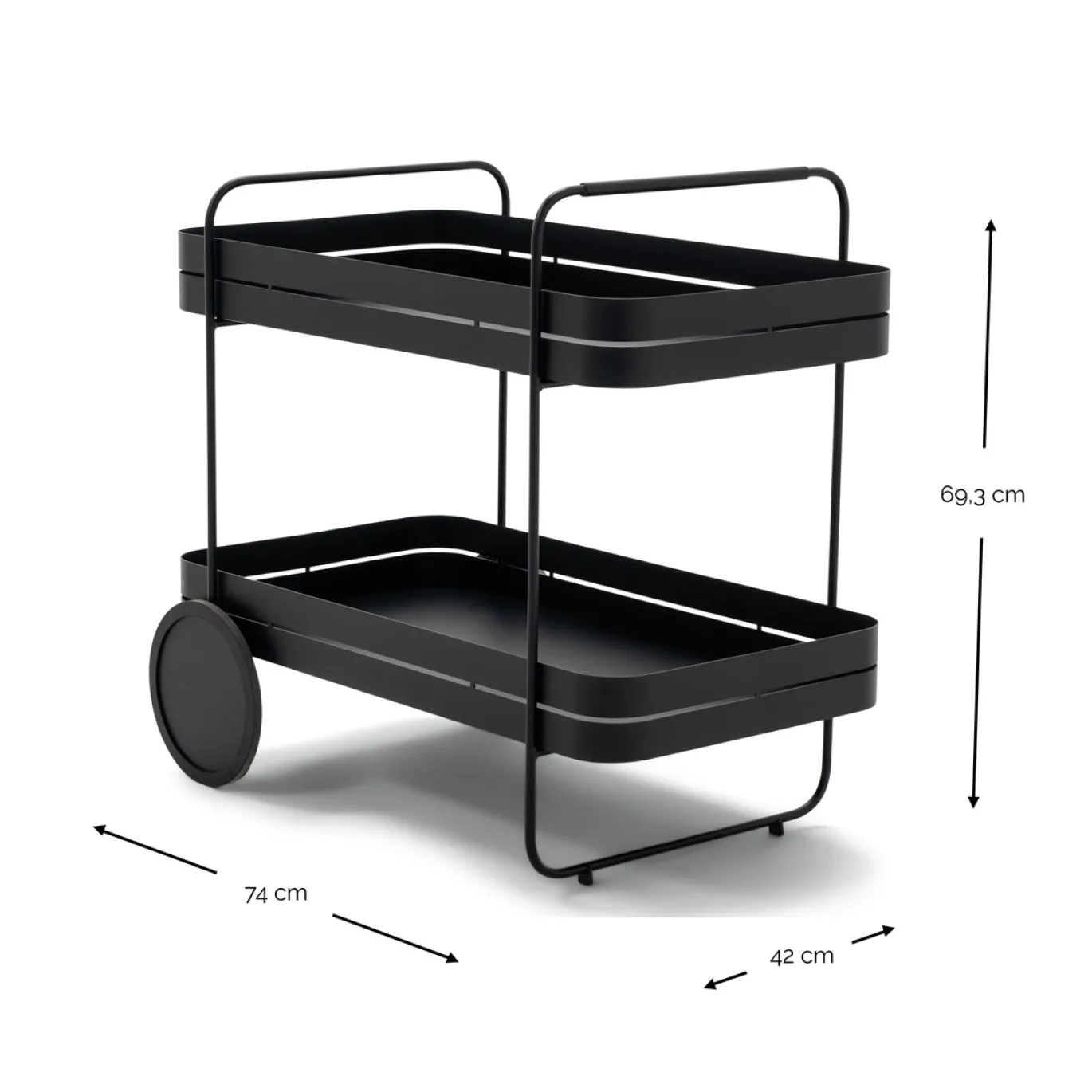 Spinder Design Trolley Gin & Trolley Silky Taupe