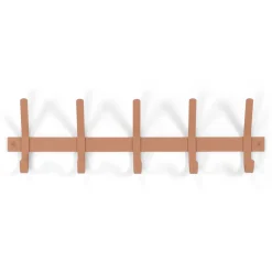 Spinder Design Wandkapstok Dexter 5 Clay Terra 70cm