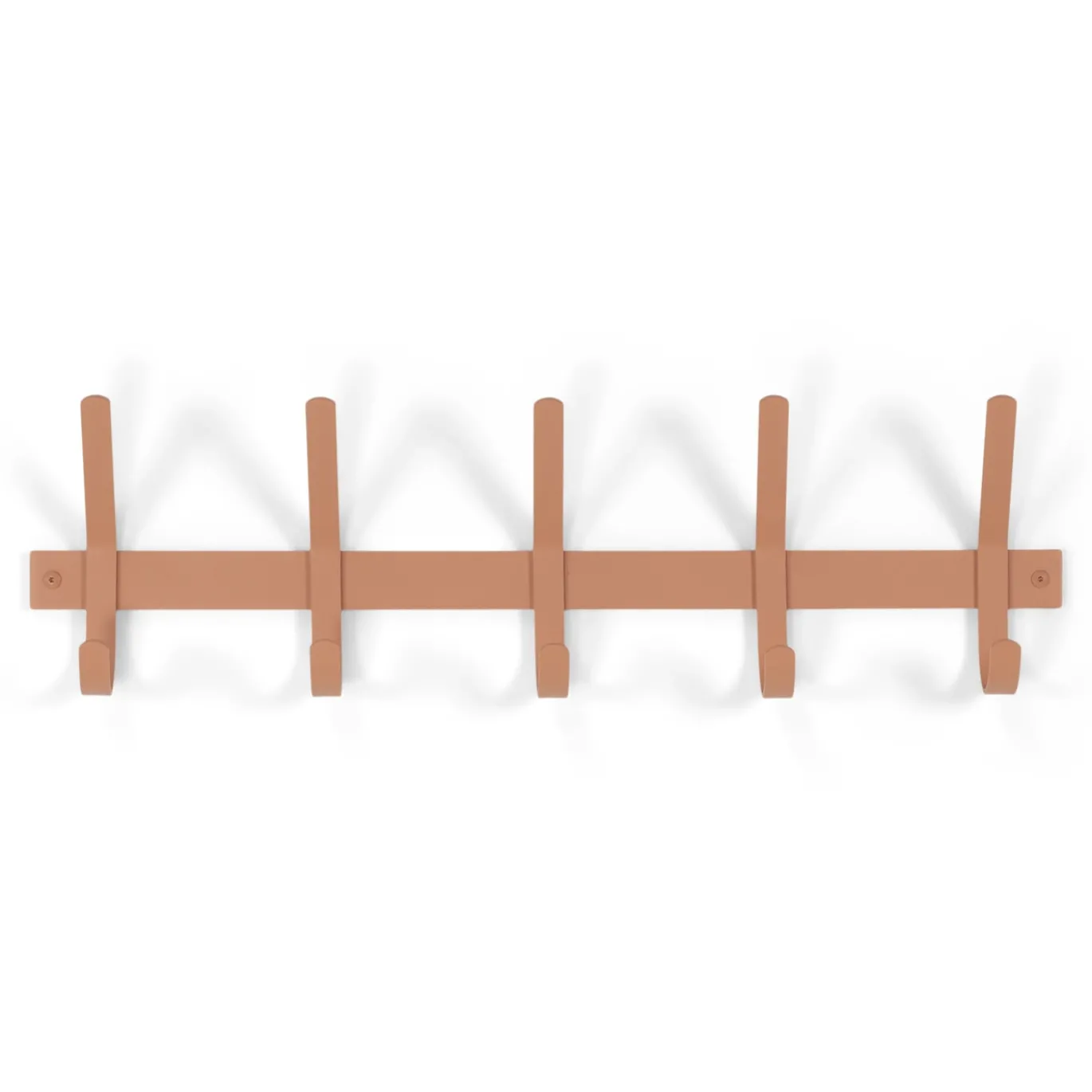 Spinder Design Wandkapstok Dexter 5 Clay Terra 70cm