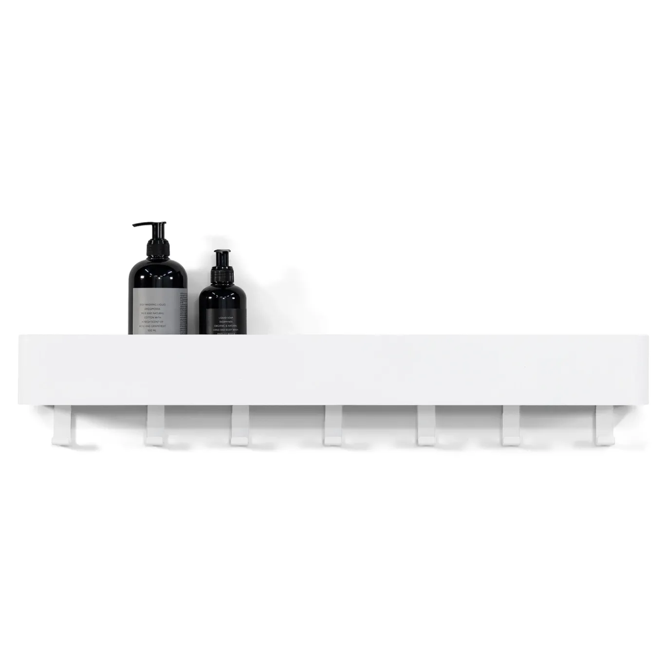 Spinder Design Wandkapstok Multi 7-Haaks Wit