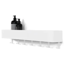Spinder Design Wandkapstok Multi 7-Haaks Wit