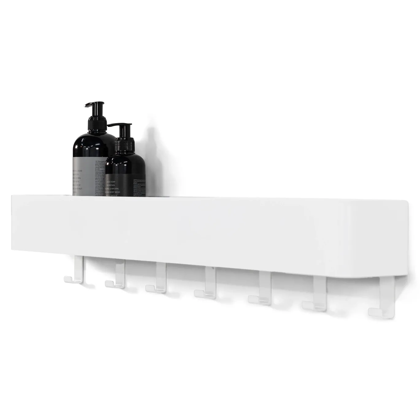 Spinder Design Wandkapstok Multi 7-Haaks Wit