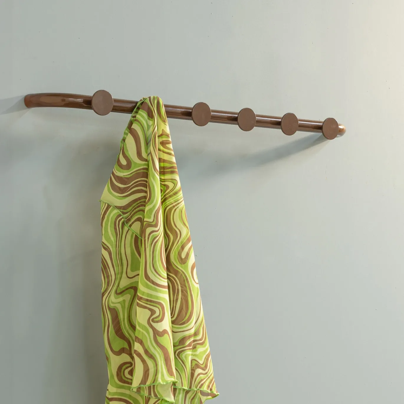Spinder Design Wandkapstok Retro 6 Chocolade Bruin