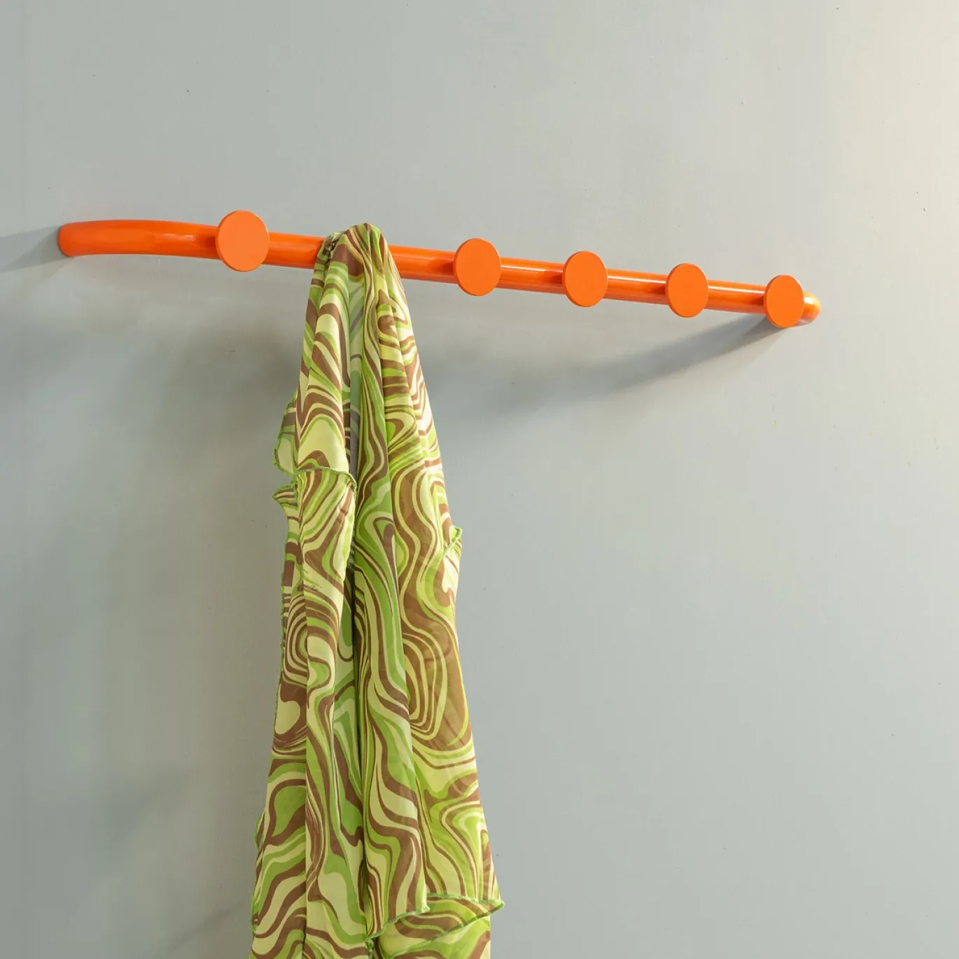 Spinder Design Wandkapstok Retro 6 Oranje