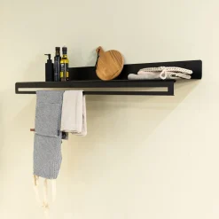 Spinder Design Wandkapstok Sway Staal Zwart 120cm