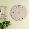 Spinder Design Wandklok Time Silky Taupe Ø60cm