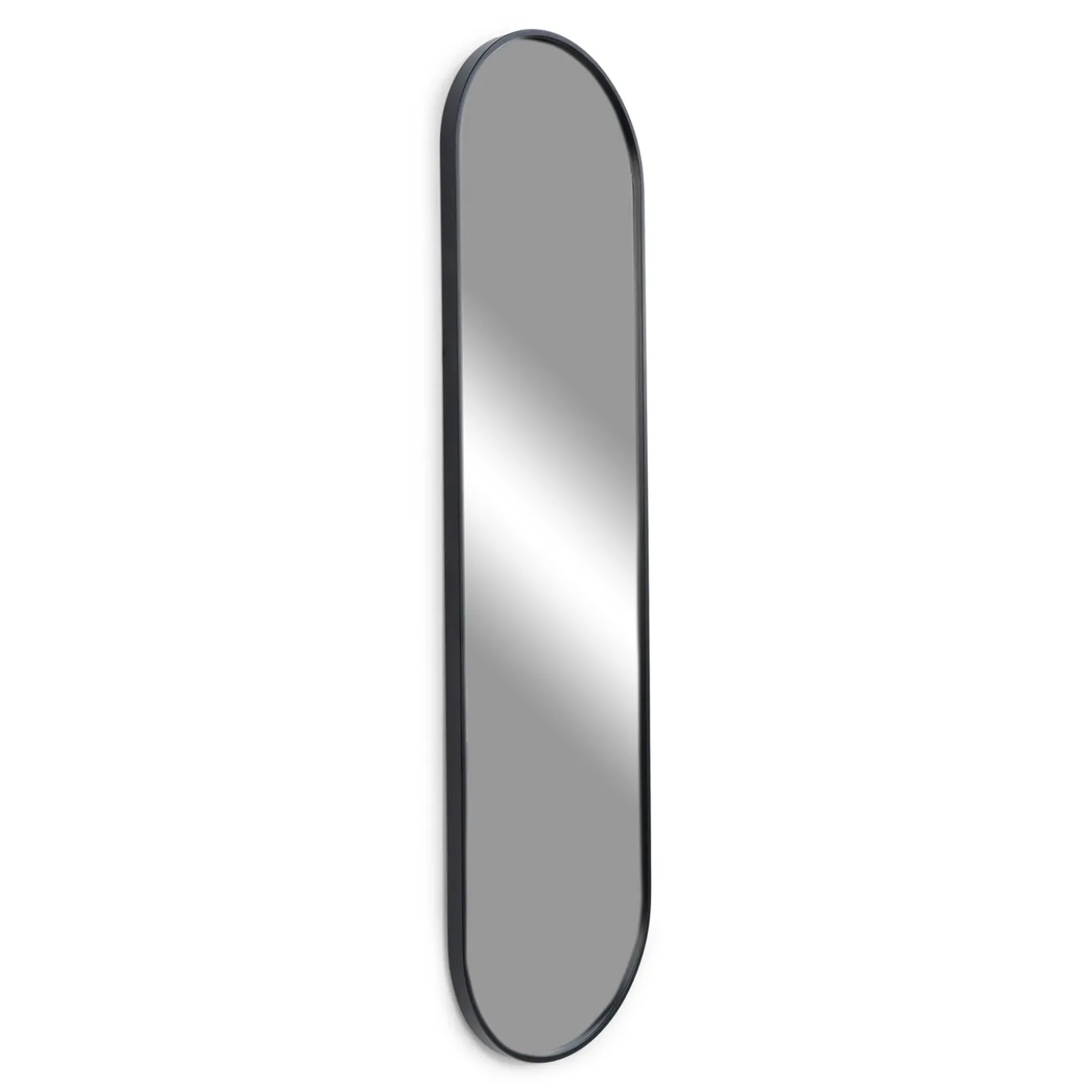 Spinder Design Wandspiegel Curve Zwart 140cm