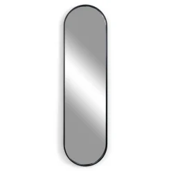Spinder Design Wandspiegel Curve Zwart 140cm
