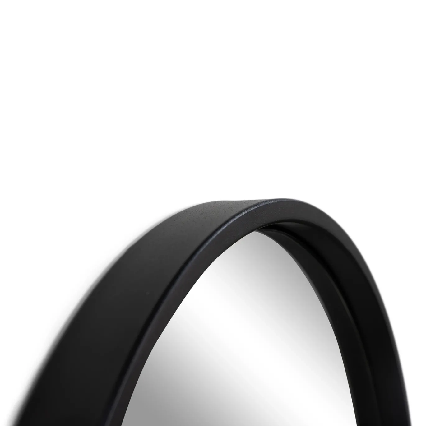 Spinder Design Wandspiegel Curve Zwart 140cm