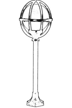 Staande Buitenlamp Harun Zwart