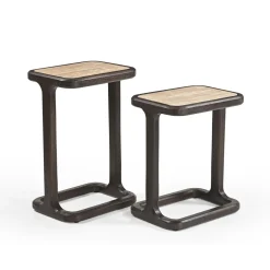 Starfurn Bijzettafel Arvid Bruin Set van 2