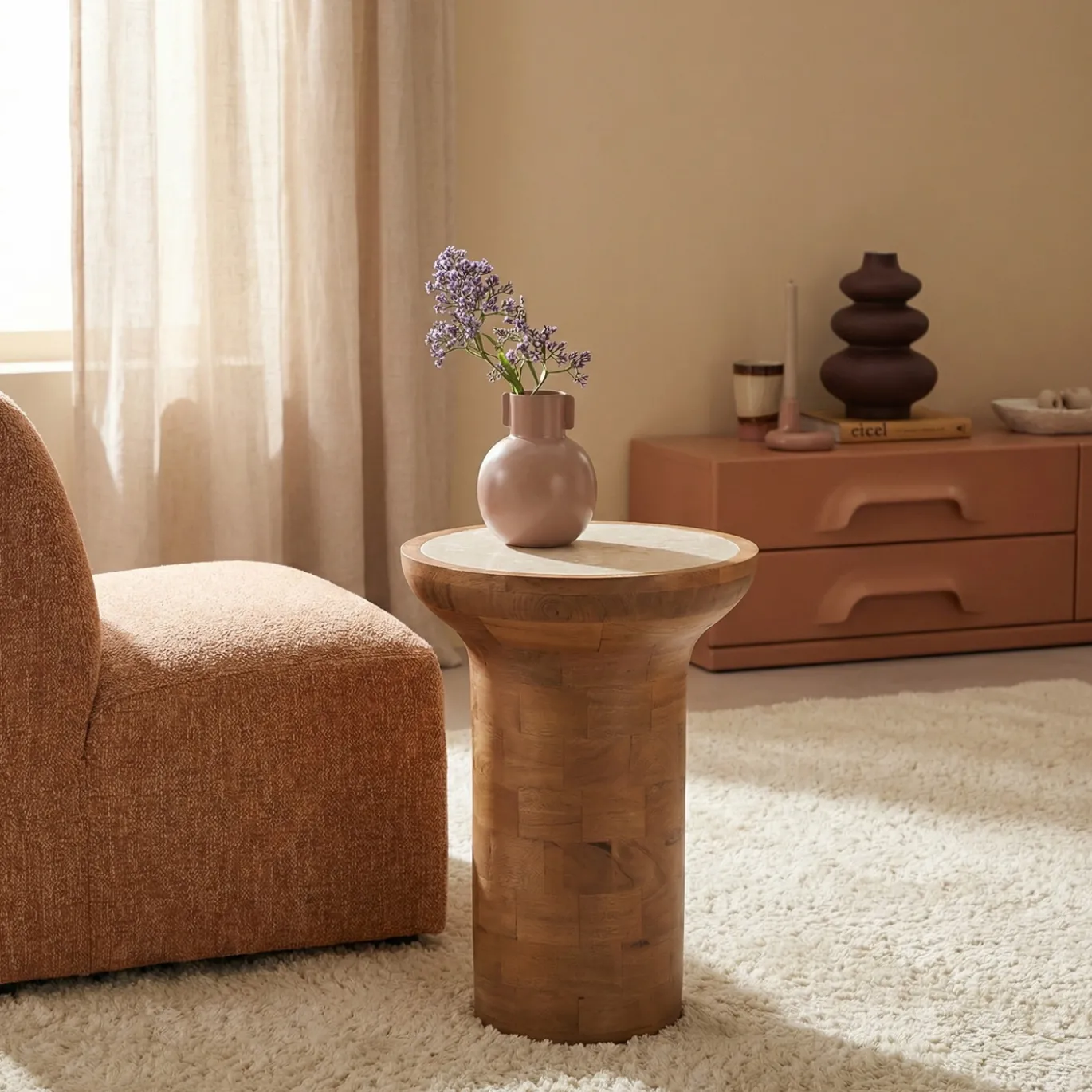 Starfurn Bijzettafel Zoë Naturel 33cm