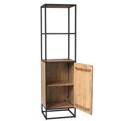 Starfurn Boekenkast Dakota Naturel 1 deur 55cm
