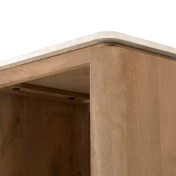 StarFurn Boekenkast Dallas Naturel Mangohout 200x55cm
