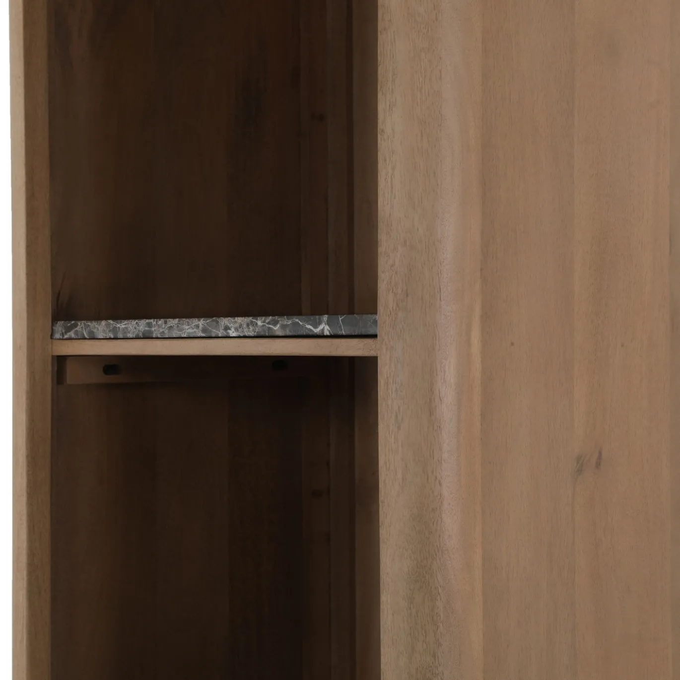 StarFurn Boekenkast Dallas Naturel Mangohout 200x55cm