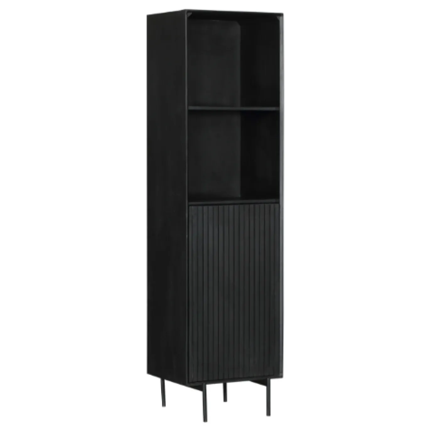 StarFurn Boekenkast Madison Zwart 55x200cm