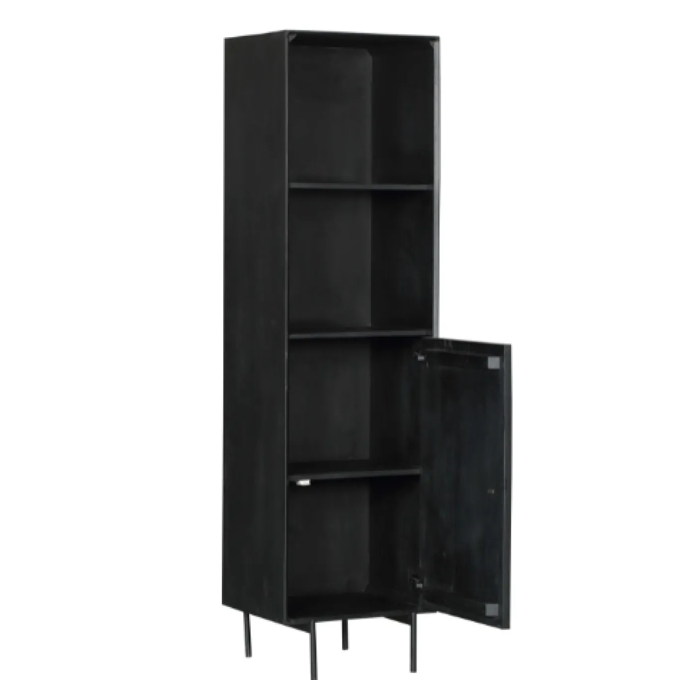 StarFurn Boekenkast Madison Zwart 55x200cm