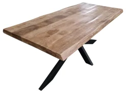 StarFurn Boomstamtafel Boston Mangohout Naturel 220cm