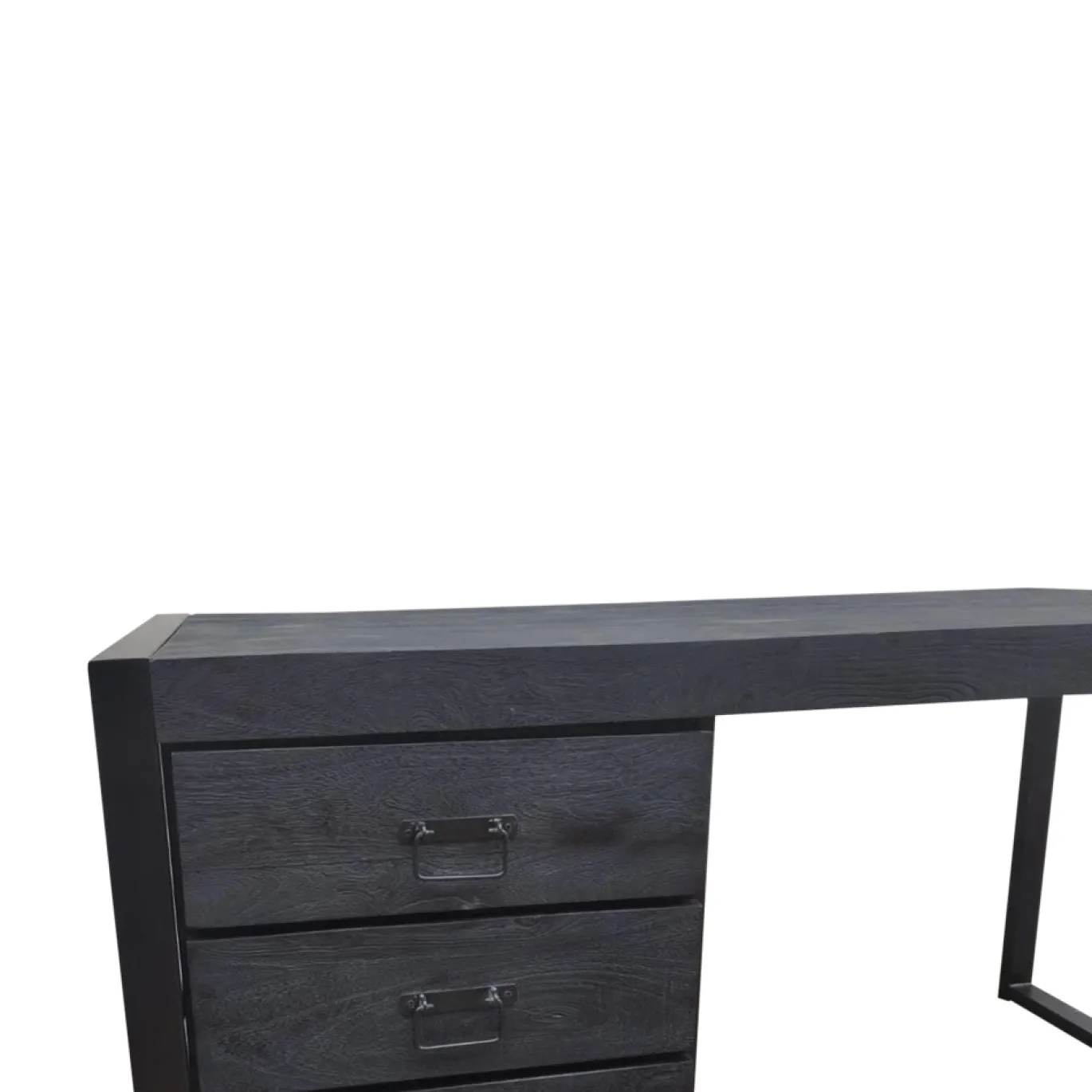StarFurn Bureau Boaz Metalen Lades Zwart