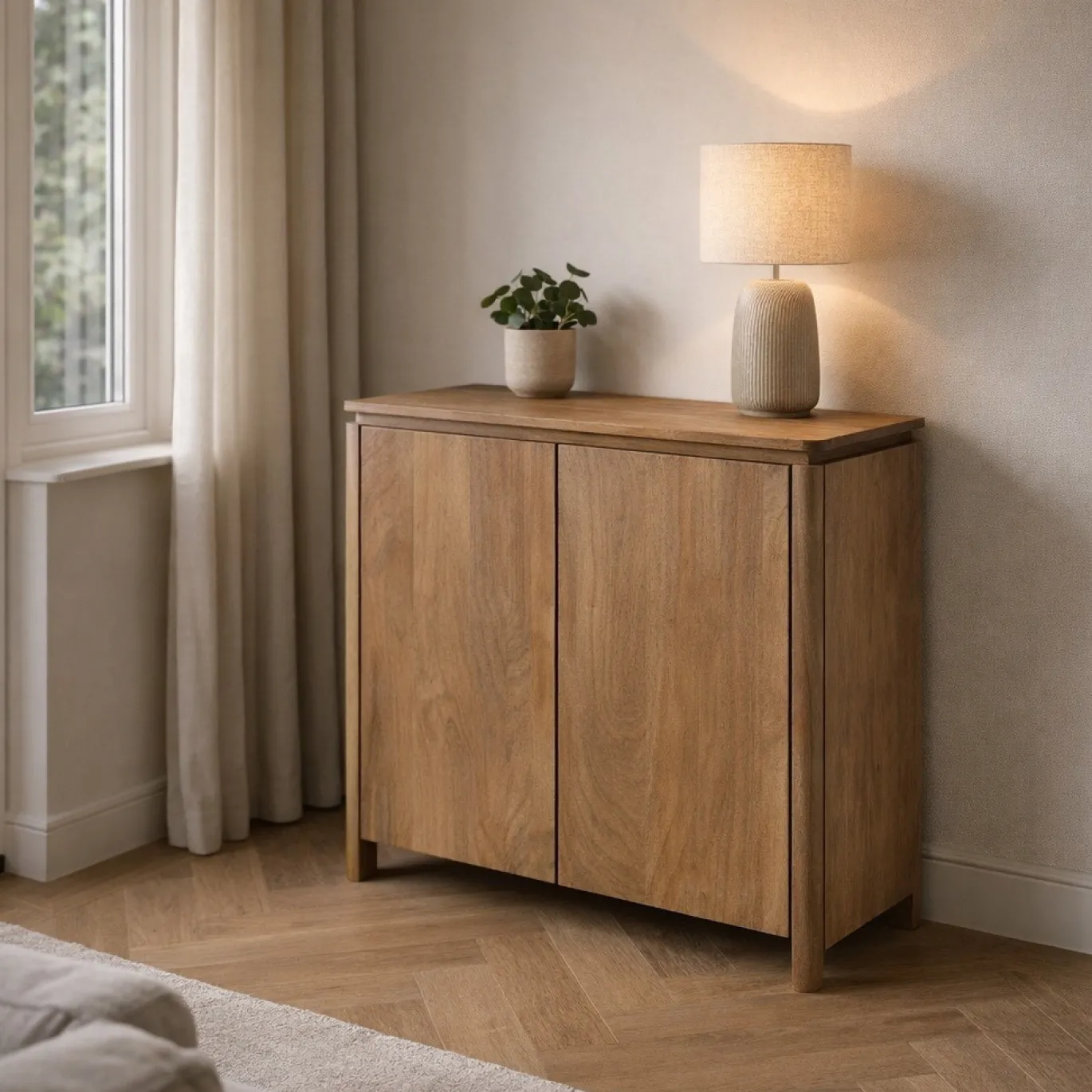 StarFurn Dressoir Dallas Naturel Mangohout 100cm