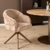 Starfurn Eetkamerstoel Bella Cinnamon Poot Brons Met Armleuning