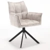 StarFurn Eetkamerstoel Dani Velvet Champagne