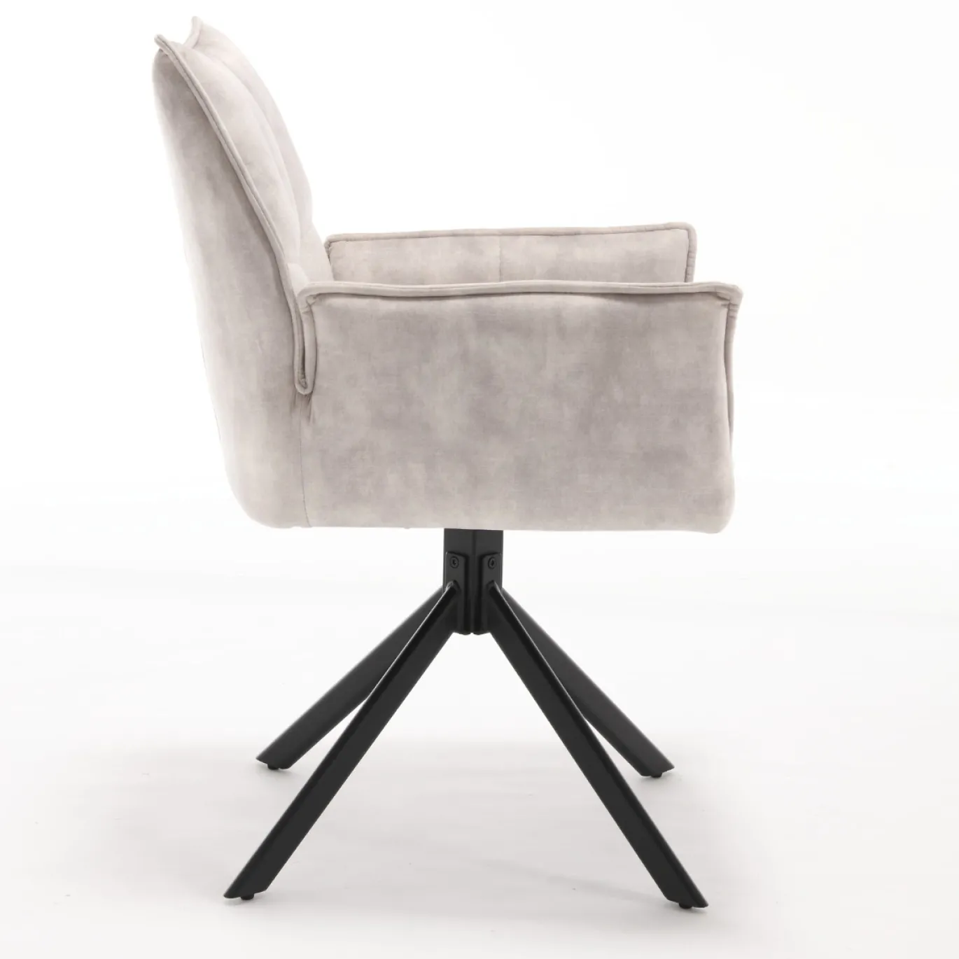 StarFurn Eetkamerstoel Dani Velvet Champagne