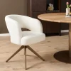 Starfurn Eetkamerstoel Demi Off White Poot Brons